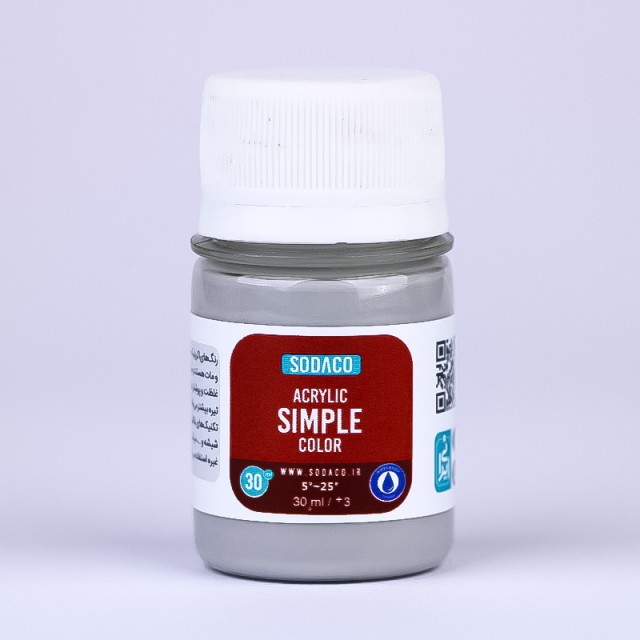 رنگ طوسی اکریلیک ساده  هنری 30 میل  سوداکو 395