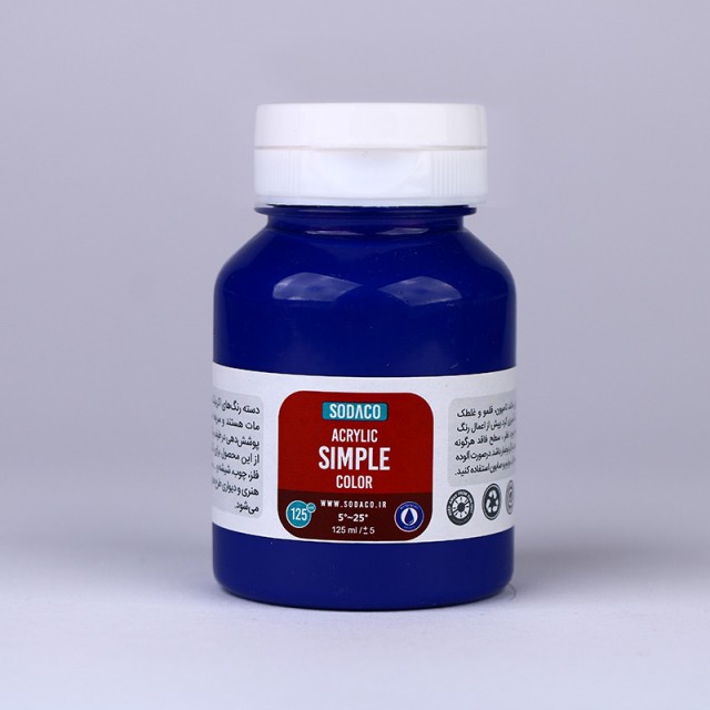 رنگ آبی اکریلیک ساده  هنری 125 میل  سوداکو 321