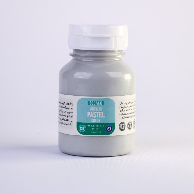 رنگ اکریلیک پاستلی طوسی روشن  125 میل  سوداکو 775