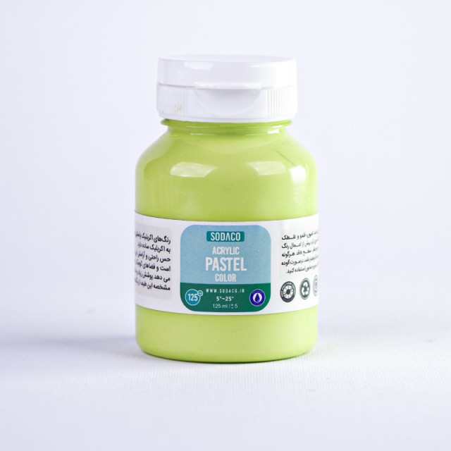 رنگ اکریلیک پاستلی سبز روشن  125 میل  سوداکو 770