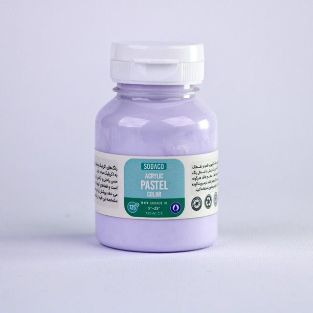رنگ اکریلیک پاستلی بنفش روشن  125 میل  سوداکو 768