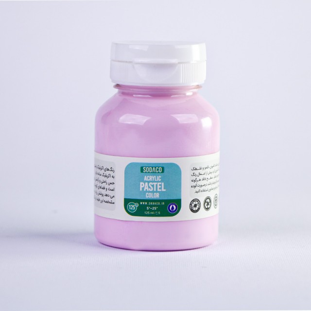 رنگ اکریلیک پاستلی بنفش رز  125 میل  سوداکو 769