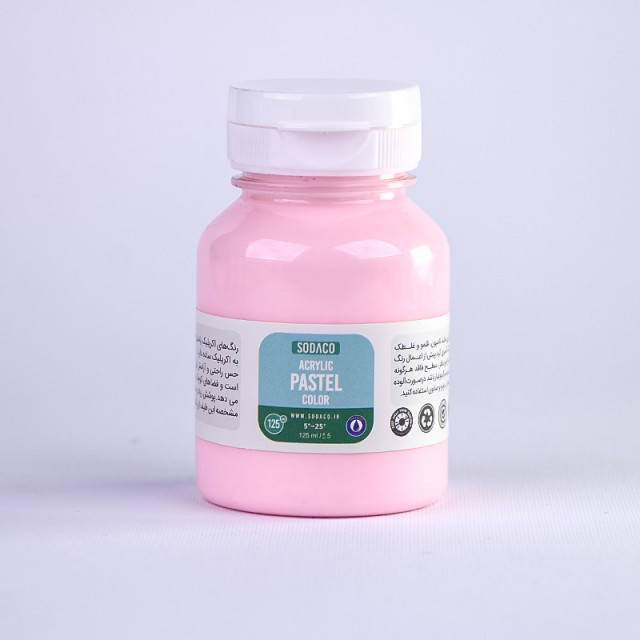 رنگ اکریلیک پاستلی صورتی روشن  125 میل  سوداکو 774