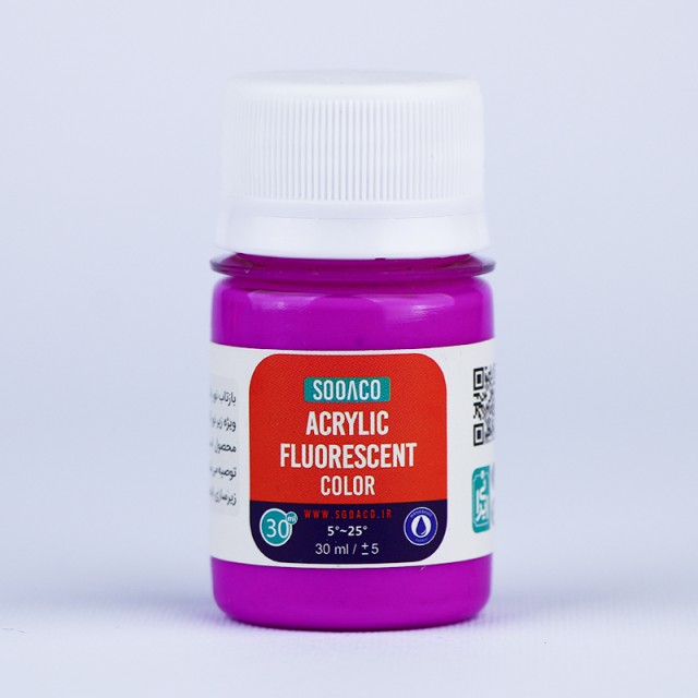 رنگ اکریلیک فلورسنت بنفش کبالت  30 میل  سوداکو 747