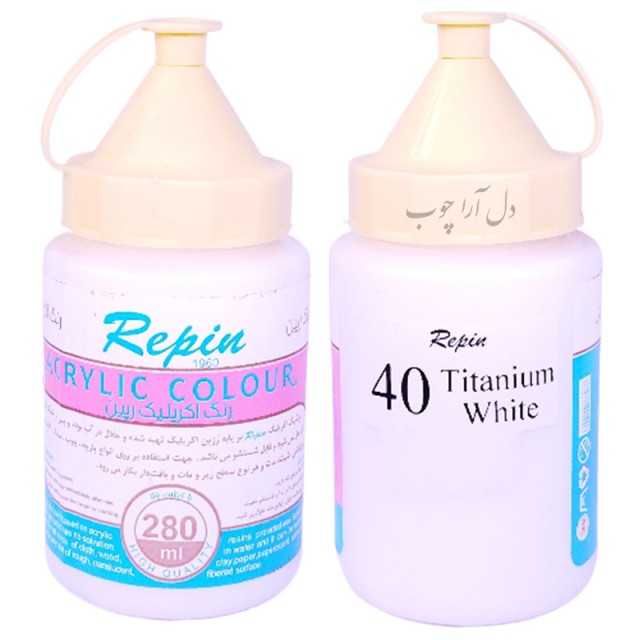 اکریلیک ساده سفید کد 40  رپین 280 میل