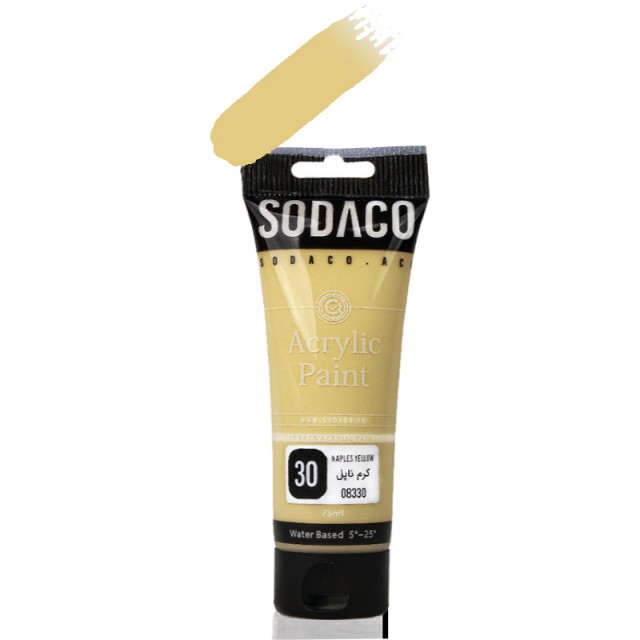 اکریلیک ساده تیوپی کرم ناپل سوداکو 75 میل کد 30