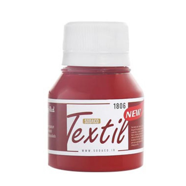 رنگ پارچه قرمز سیر اُپک 55 میل سوداکو کد 1806