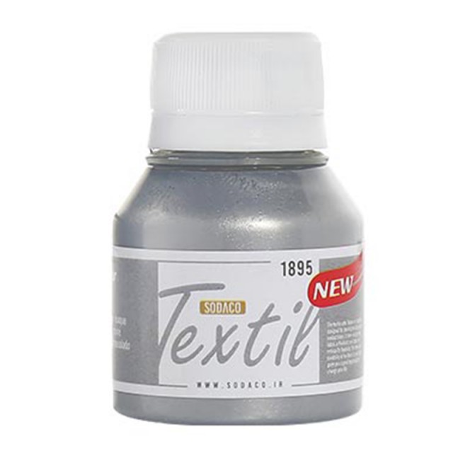 رنگ پارچه نقره ای شیمر 55 میل سوداکو کد 1895