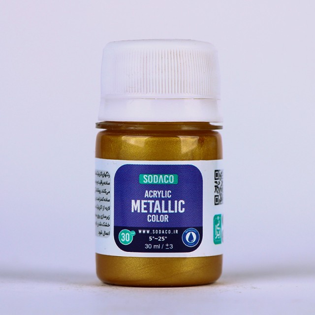 اکریلیک متالیک طلایی سیر سوداکو 30 میل کد 290
