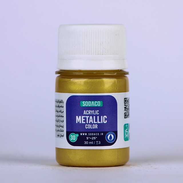 اکریلیک متالیک طلایی سوداکو 30 میل کد 291