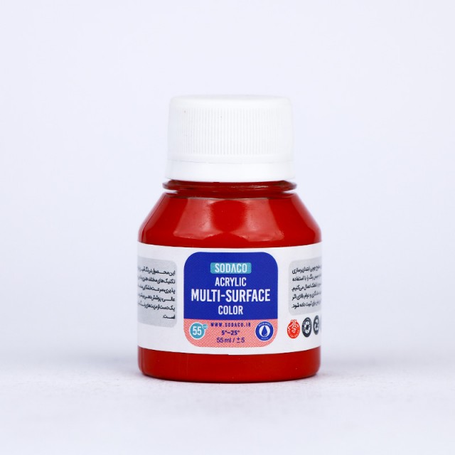 رنگ مولتی سورفیس قرمز سوداکو 55 میل کد 406