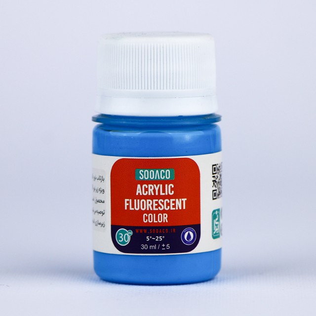 رنگ اکریلیک فلورسنت آبی  30 میل  سوداکو 710