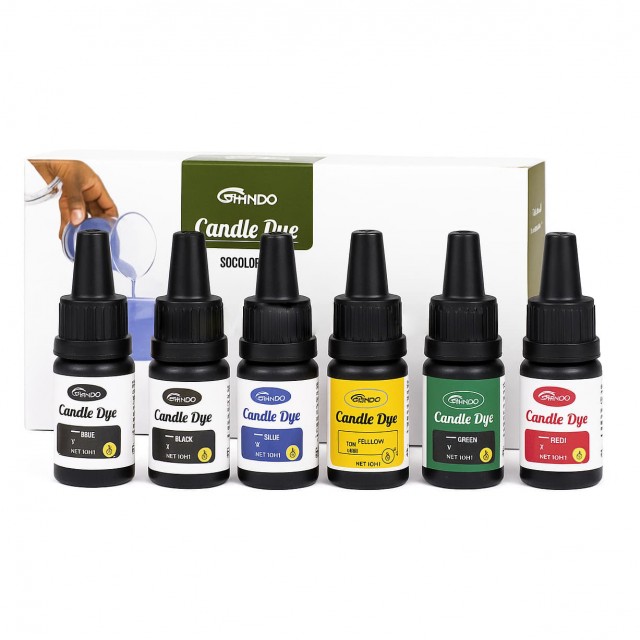 پک ۶ عددی رنگ مایع شمع‌سازی ۱۰ میل سوداکو  کد 04800
