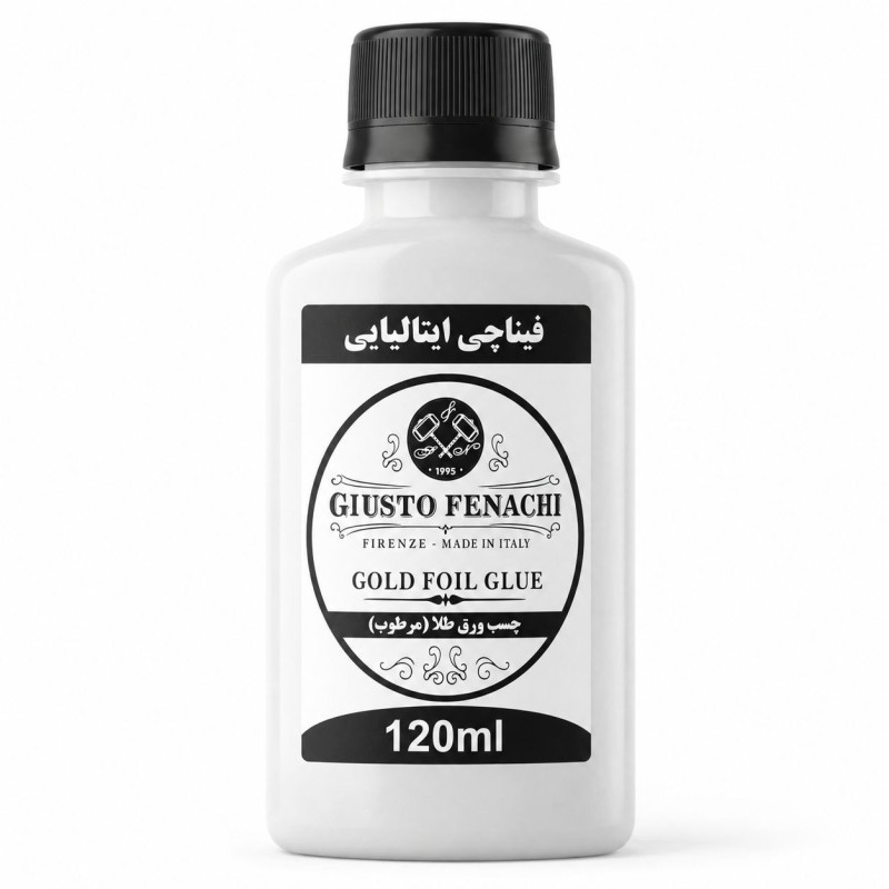 چسب ورق طلا و پودر مخمل فیناچی ایتالیایی حجم 120 میل