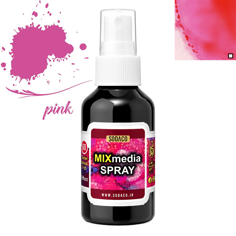 اسپری میکس مدیا صورتی سوداکو 1394