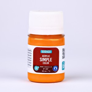 رنگ پرتغالی اکریلیک ساده  هنری 30 میل  سوداکو 309