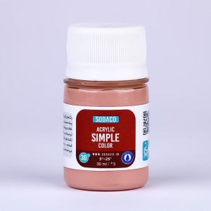 رنگ صورتی چرک اکریلیک ساده  هنری 30 میل  سوداکو 319