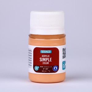 رنگ گلبهی اکریلیک ساده  هنری 30 میل  سوداکو 320