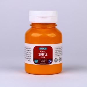 رنگ پرتغالی اکریلیک ساده  هنری 125 میل  سوداکو 309