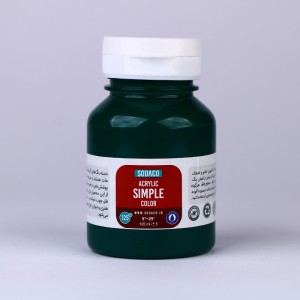 رنگ سبز سیر اکریلیک ساده  هنری 125 میل  سوداکو 343
