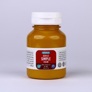 رنگ  اکر خردلی اکریلیک ساده  هنری 125 میل  سوداکو 344