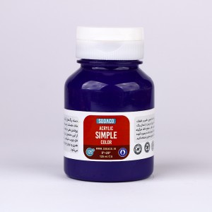 رنگ بنفش سیر اکریلیک ساده  هنری 125 میل  سوداکو 347