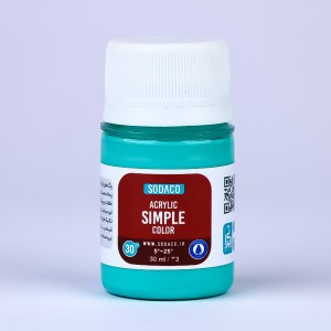 رنگ ویریدین اکریلیک ساده هنری 30 میل سوداکو 360
