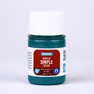 رنگ فیروزه ای مسجدی اکریلیک ساده  هنری 30 میل  سوداکو 390