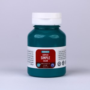 رنگ فیروزه ای مسجدی اکریلیک ساده  هنری 125 میل  سوداکو 390