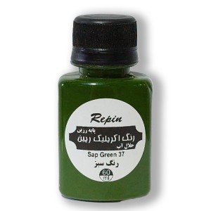 اکریلیک ساده سبز کد 37 رپین 60 میل
