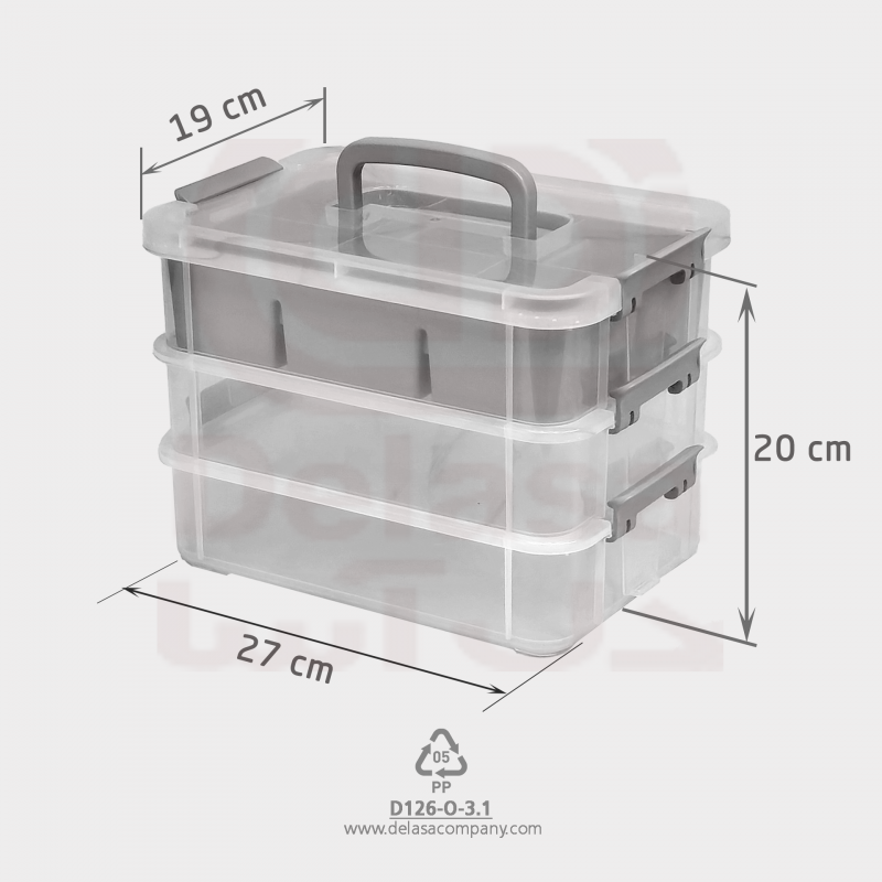 D126-O.3.1 جعبه های طبقاتی دسته دار دل آسا