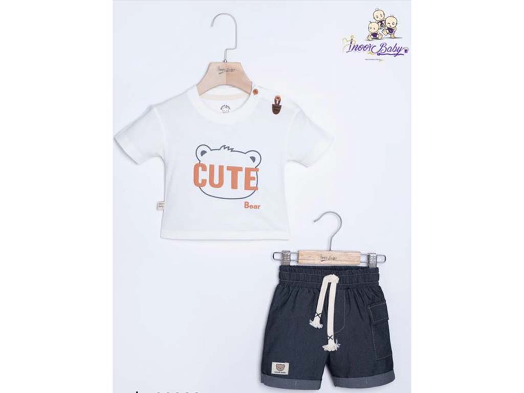 تیشرت و شلوارک طرح cute آی نور بیبی Inoor baby
