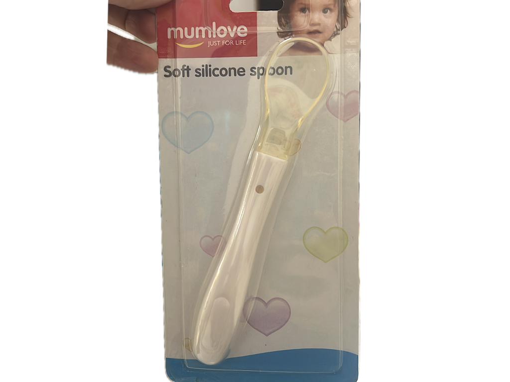 قاشق سیلیکونی سرکج نوزادی مام لاو mumlove