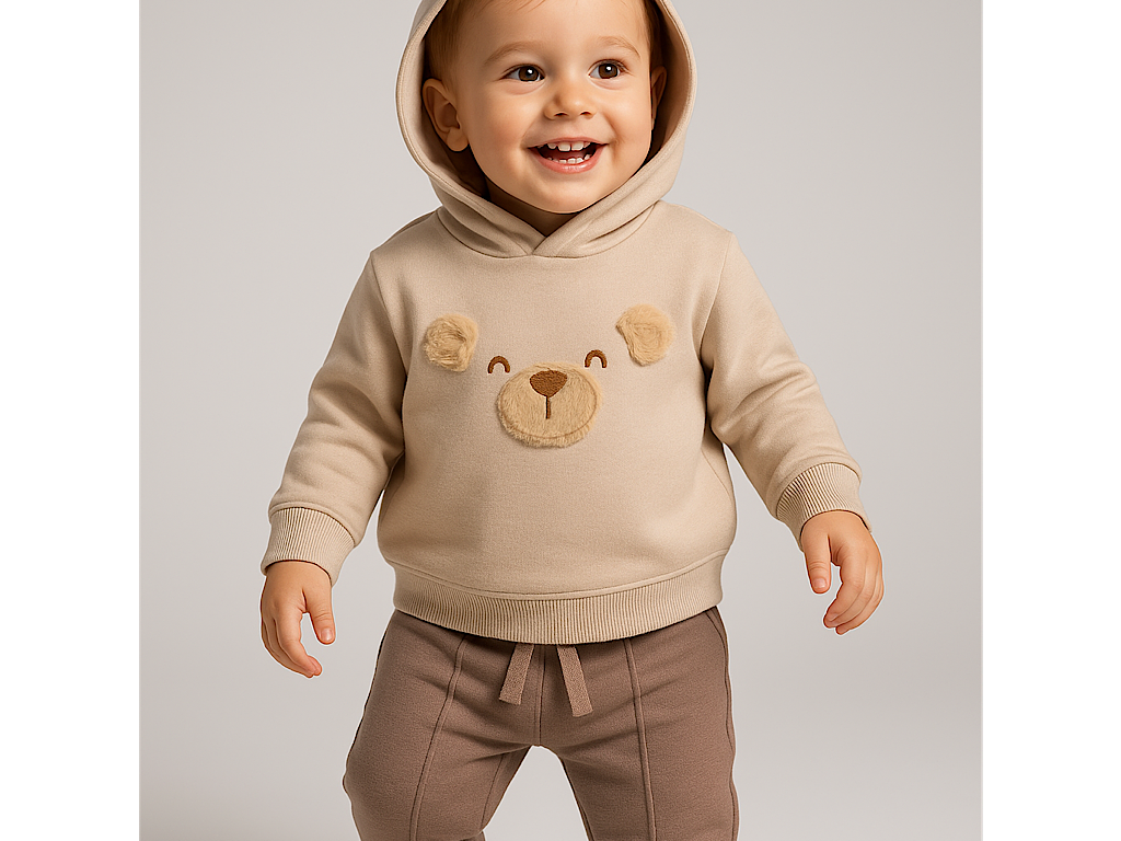 هودی و شلوار توکرکی نوزادی طرح Migel برند پاپو papo