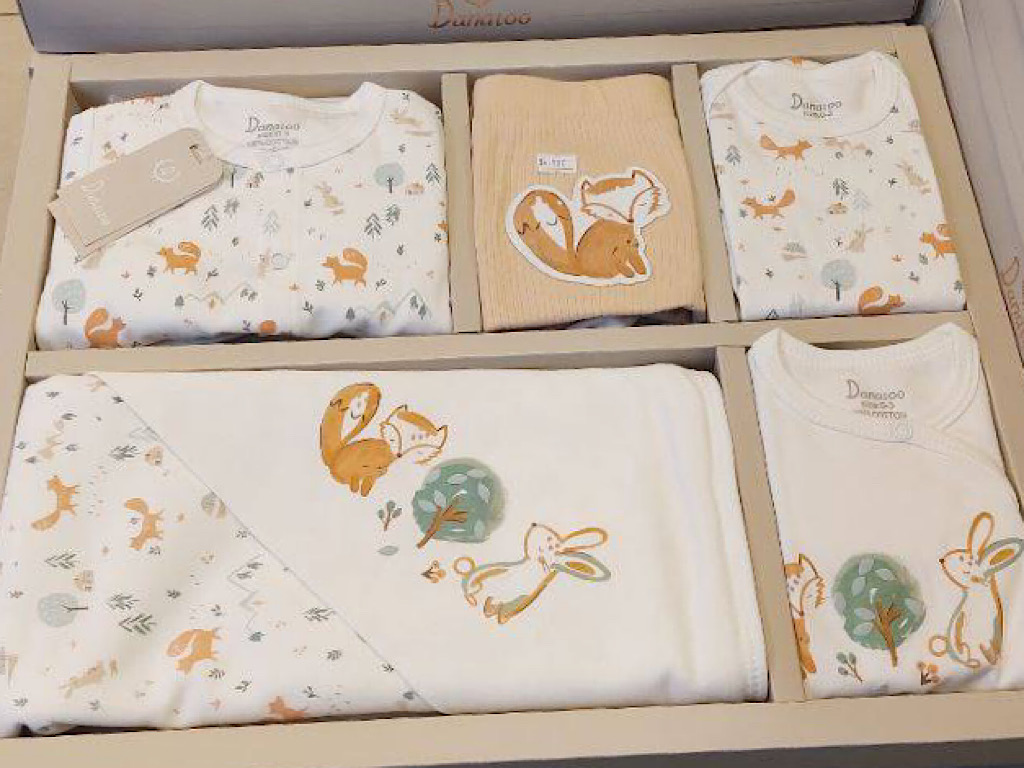 ست بیمارستانی 13 تکه نوزادی طرح روباه و خرگوش دانالو Danaloo