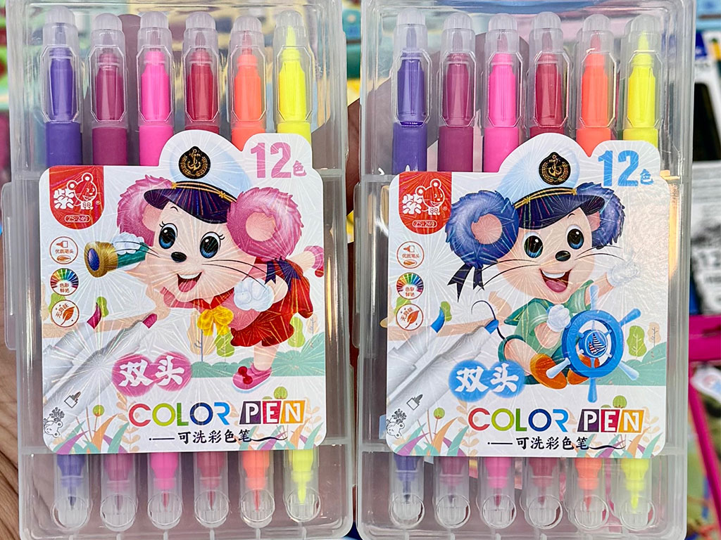 ماژیک 12 رنگ بر پایه آب