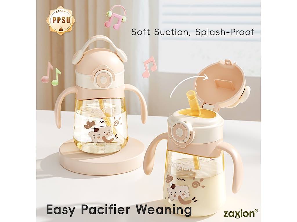 لیوان نی دار دسته دار حجم 350 میلی لیتر Zaxion