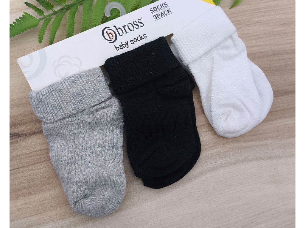 جوراب 6-12 ماه bross لبه دوبل