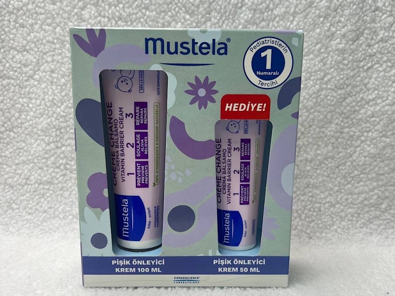 پک دو عددی کرم سوختگی نوزاد 100 میل و 50 میل  مدل  3 2 1   BARRIER موستلا  mustela