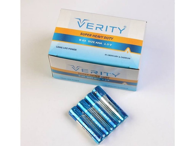 باتری قلمی 4 عددی مدل SUPER HEAVY DUTY  برند  VERITY