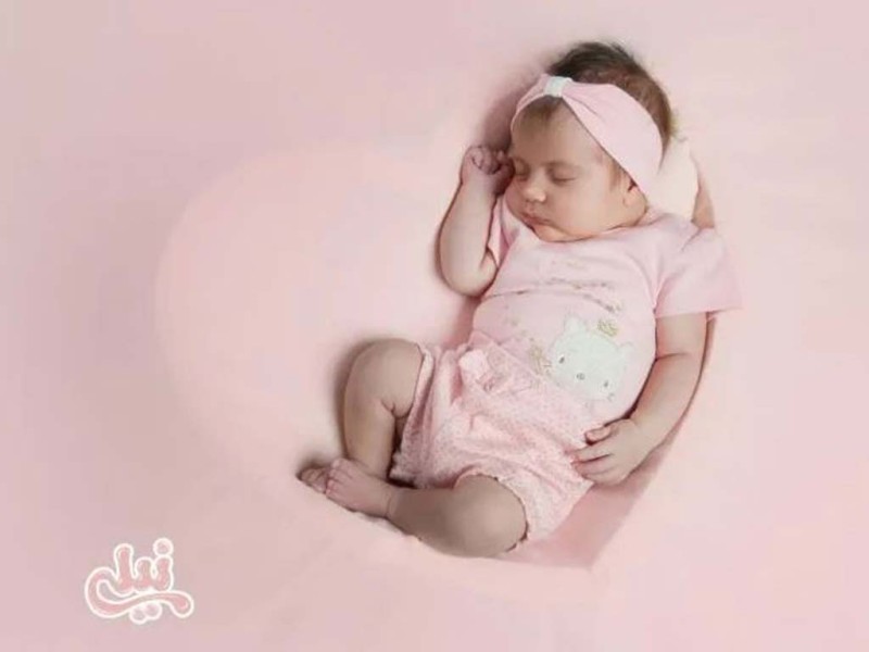 ست بلوز آستین کوتاه و شلوارک  نوزادی دخترانه طرح بالرین نیلی nili