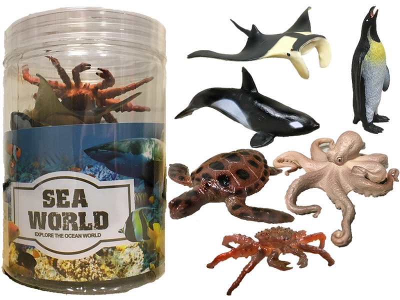 ست فیگور حیوانات دریایی 6 عددی مدل Sea World