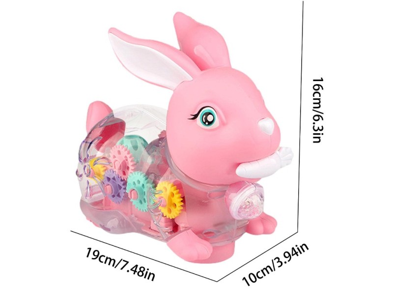 خرگوش موزیکال چراغ‌دار Gear Electric Rabbit