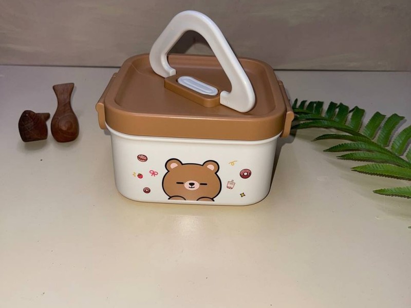 فلاسک و ظرف غذا استیل مربعی طرح تدی