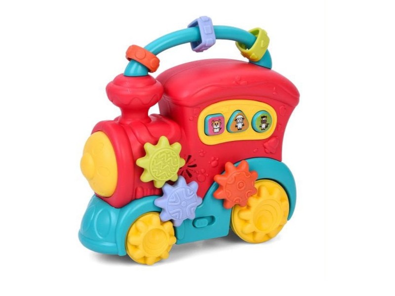 قطار موزیکال و چراغ داراسباب بازی JIALEGU TOYS