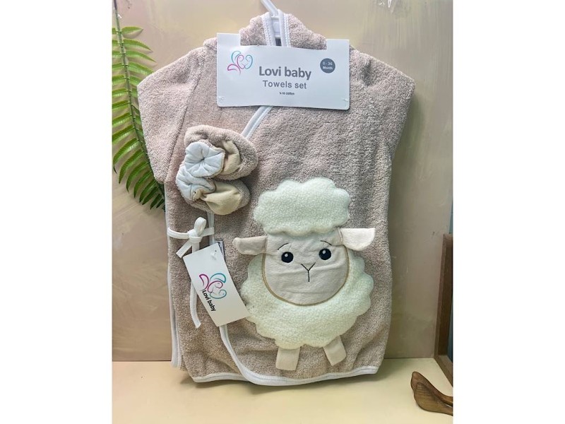 ست حوله 6  تکه طرح ببعی نوزادی lovi baby