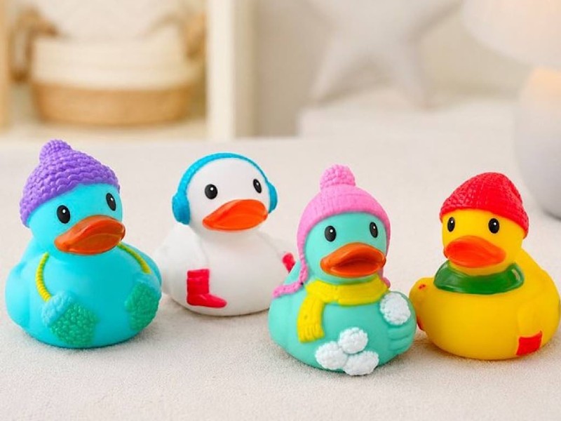 پوپت 4 تکه آب پران  حمام نوزادی طرح اردک BABY FUN