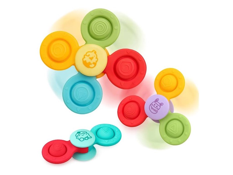 اسپینر چسبان پاپتی 3 عددی تمام سیلیکونی اسباب بازی SPINNING TOYS