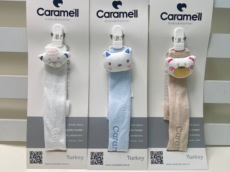 بند پستانک مخمل نوزادی کارامل  CARAMELL
