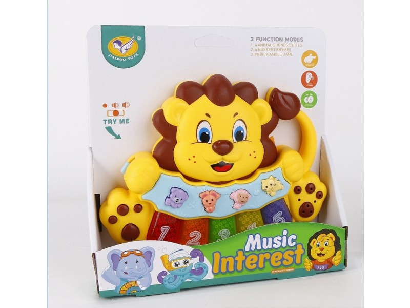 پیانو شیر موزیکال jialegu toys